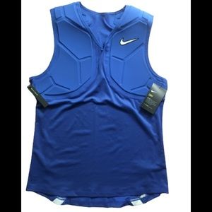 NIKE NEW Pro Vapor Speed 2 Sleeveless Padded Football Top Blue MSRP $70